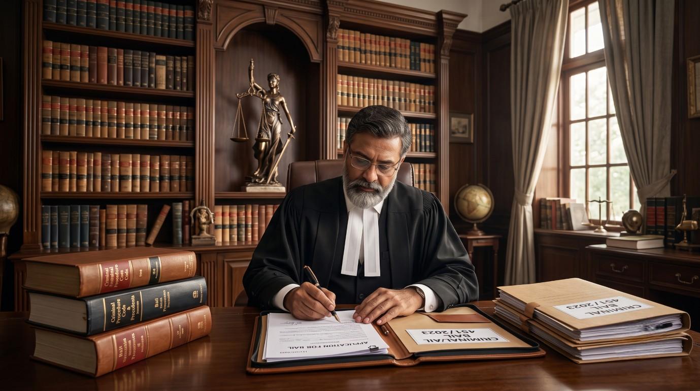 Advocate preparing anticipatory bail application