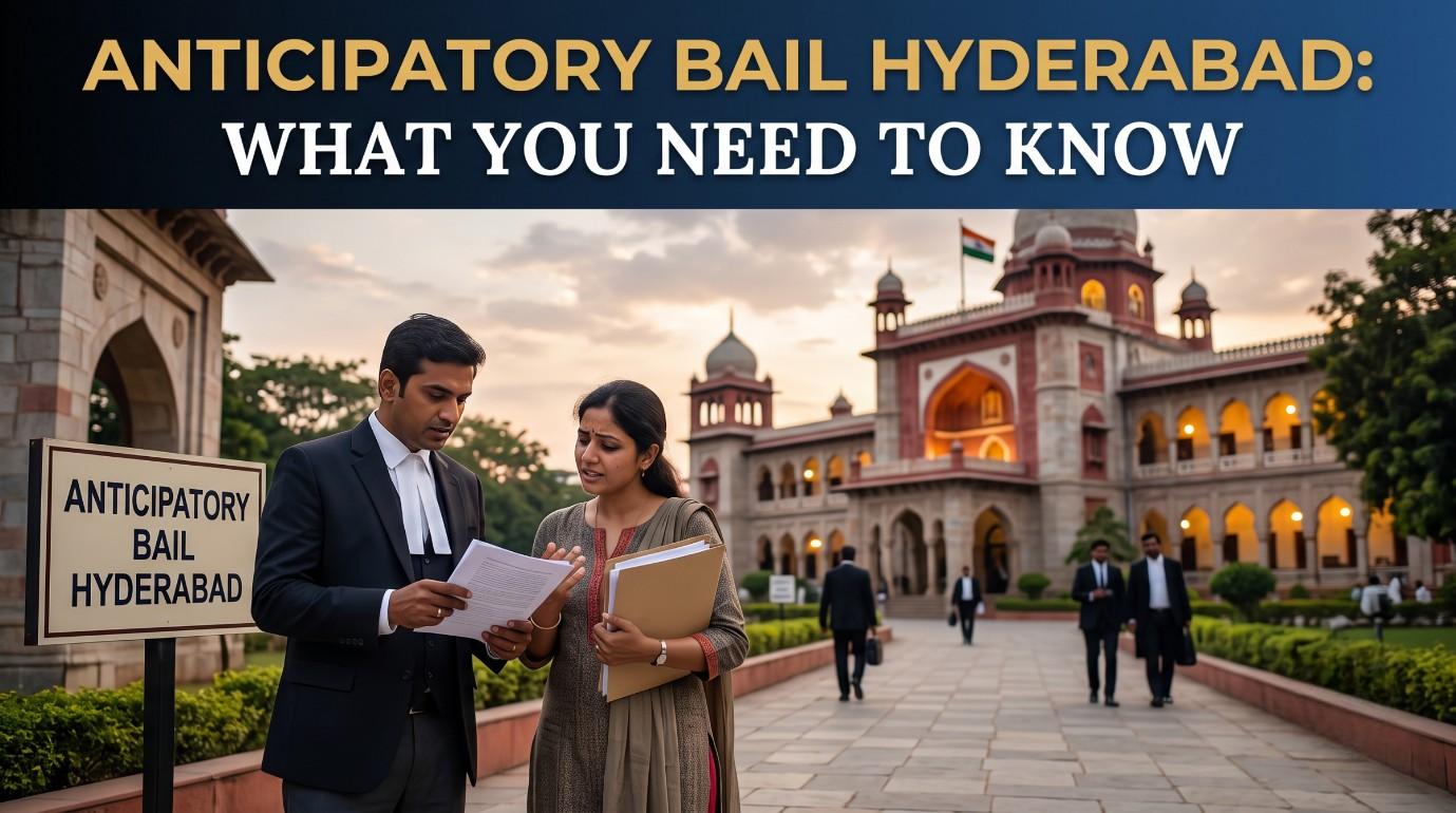 Anticipatory bail Hyderabad lawyer consulting client about arrest protection