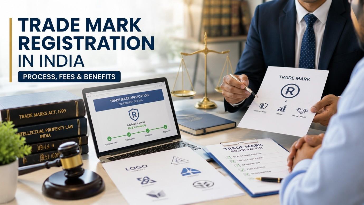 Trade mark registration lawyer assisting a business owner in India