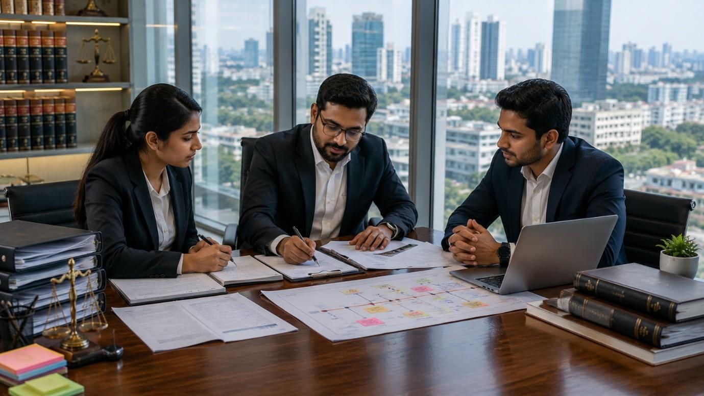 Advocate preparing legal strategy for a Hyderabad client