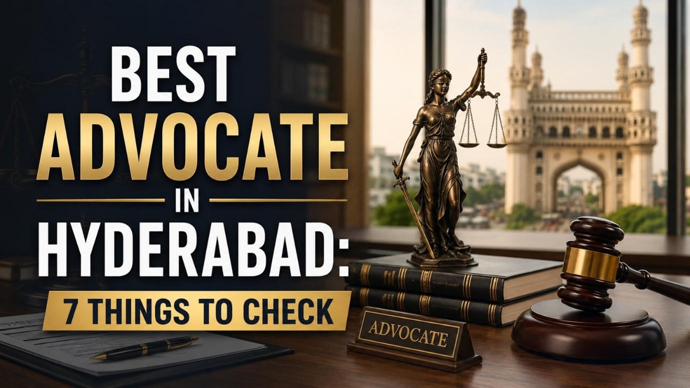 Best advocate in Hyderabad consulting with a client in a modern law office
