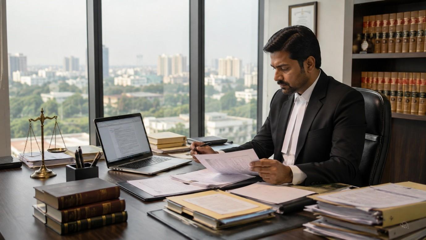 Criminal lawyer preparing a bail application in Hyderabad