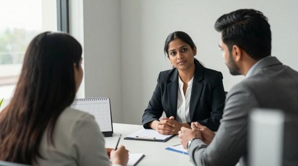 Family lawyer discussing child custody arrangements in Hyderabad