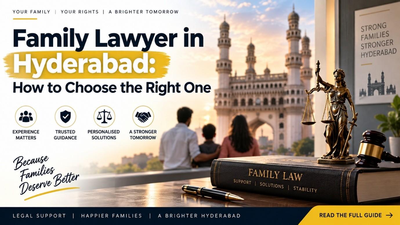Family lawyer in Hyderabad consulting clients about family and matrimonial law