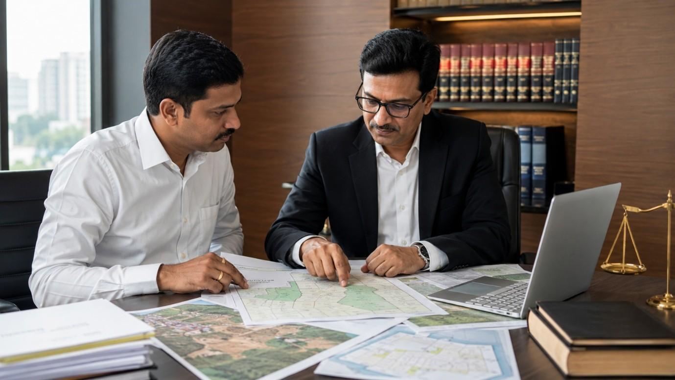 Land survey and property boundary verification Hyderabad