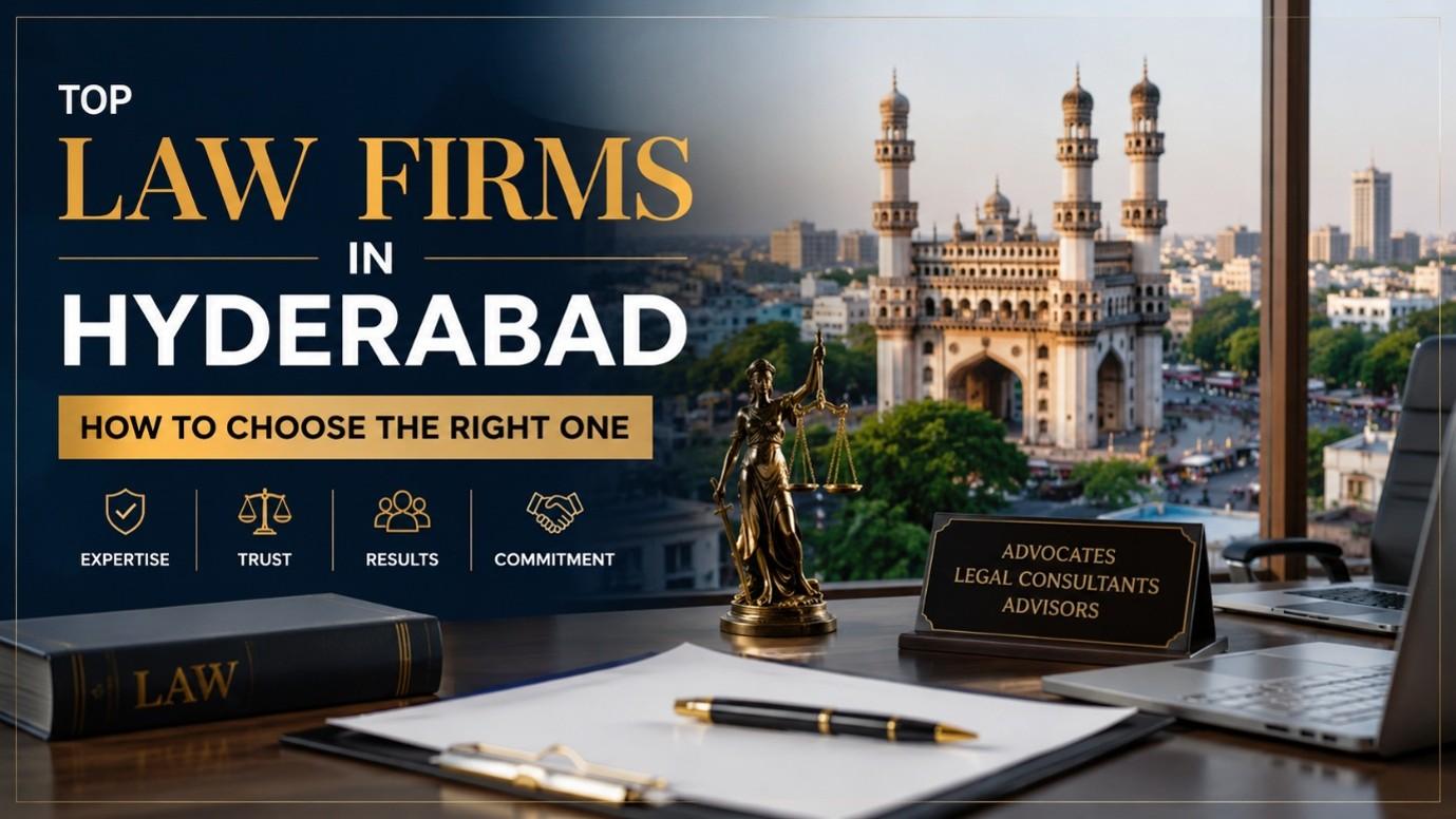 Top law firms in Hyderabad with experienced legal professionals discussing a client case